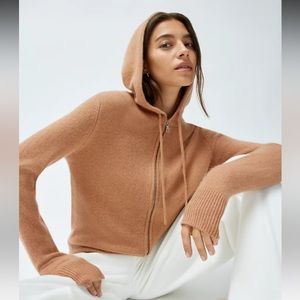 Aritzia Babaton Luxe Cashmere Zip-Up Hoodie